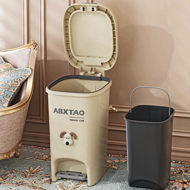CAIZIBAO Large Capacity Foot Pedal Trash Can