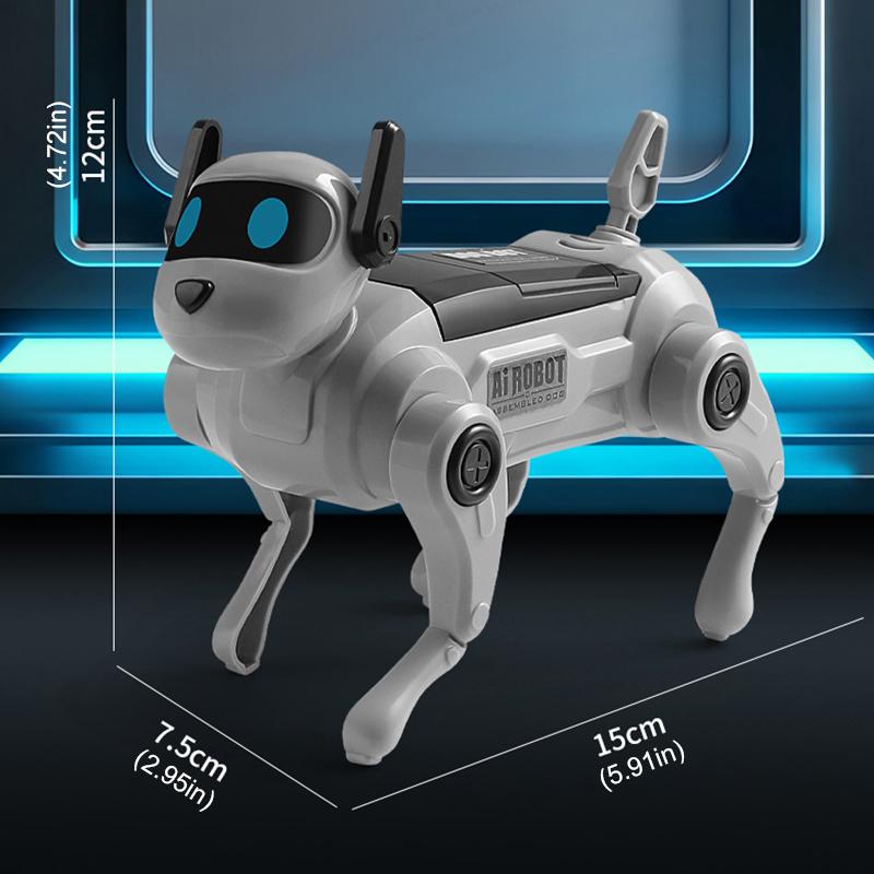 Electronic Pets Dog Assembly Intelligent Robot Children'S Educational Toys Voice Control Simulated Pet Puppy Toy Birthday Gifts