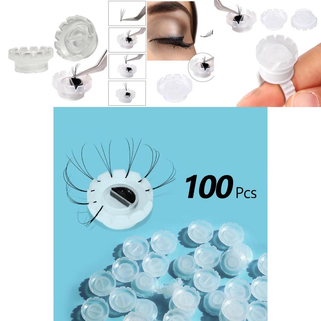 Practical And Economical Blossom Cup Ring For Eyelash Extension