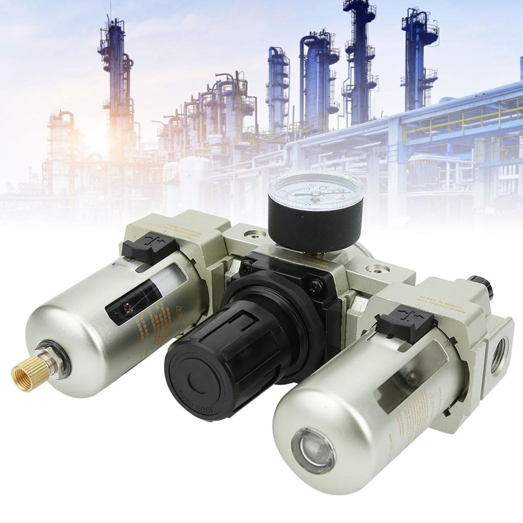 OilWater Separator Automatic Drainage Triple Piece Filter Gas Liquid Separation