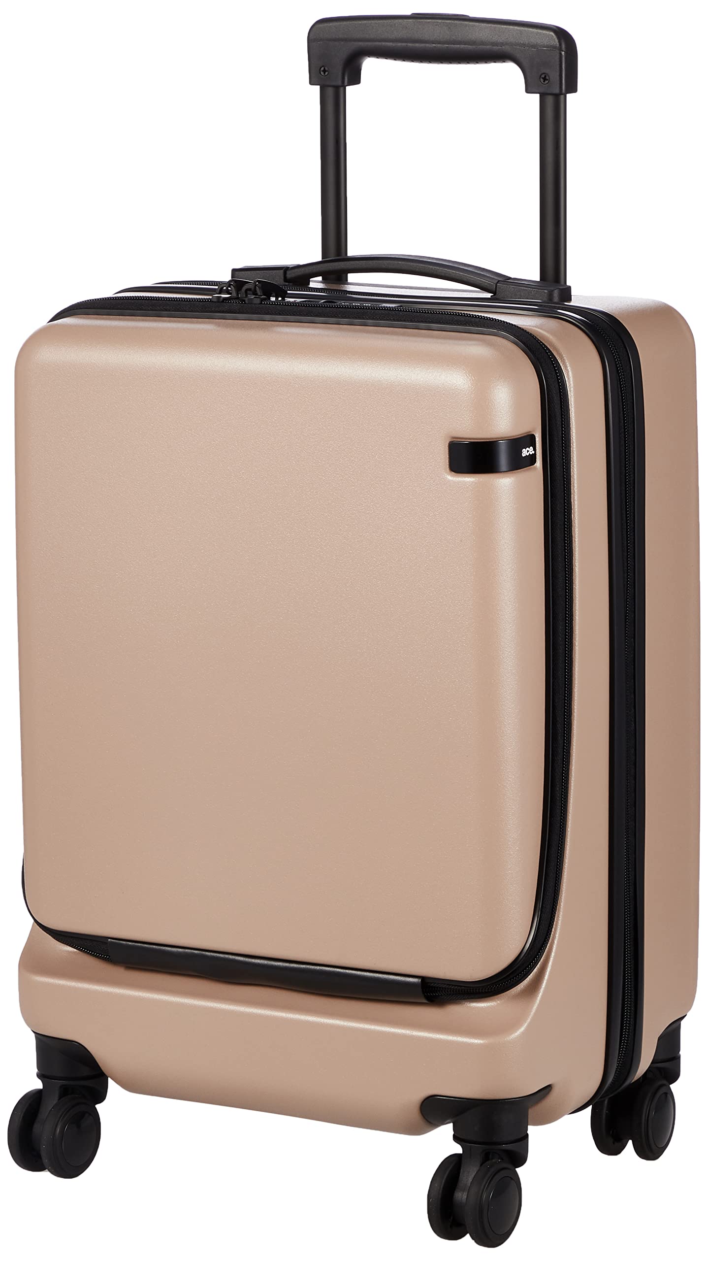 

[ace. TOKYO] Cornerstone 2-Z Suitcase No. 06863, 38L (Expanded), 3.2kg, For 2-3 Nights, Expandable, 54cm, Pink Beige, One Size