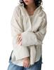 Antiqua Big Cuff Striped One Size Ivory Women's Shirt, ESA-00209, 28,