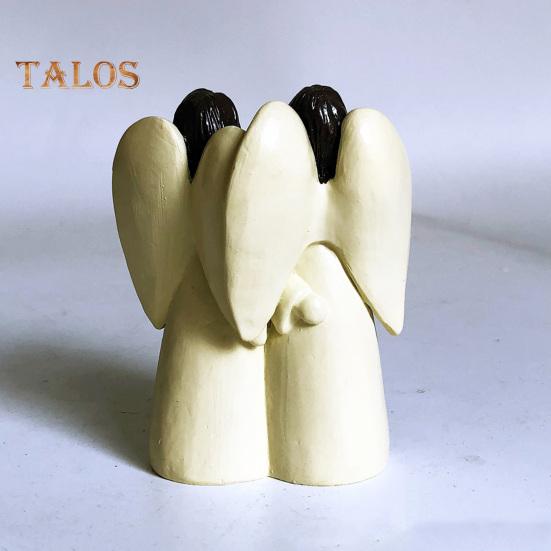 Angel Ornament Exquisite Workmanship Friendship Angel Statue Resin Angel Sculpture for Home