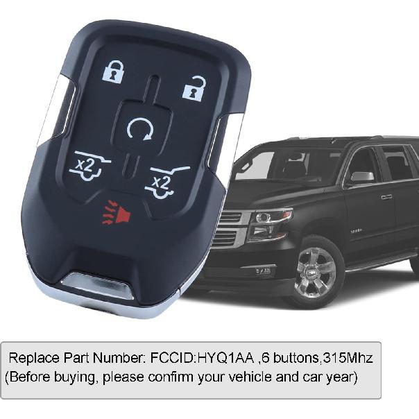 Self-Programmable Replacement for Proximity Smart Key Fob for 2015 2016 2017 2018   Chevy Suburban Tahoe GMC Yukon (FCC:HYQ1AA) 1 pcs