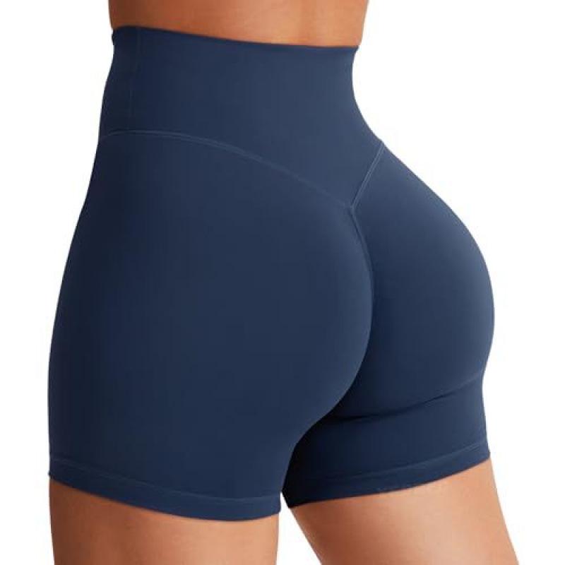 Hohe Taille Po-Hebende Schnelltrocknende Yoga-Shorts