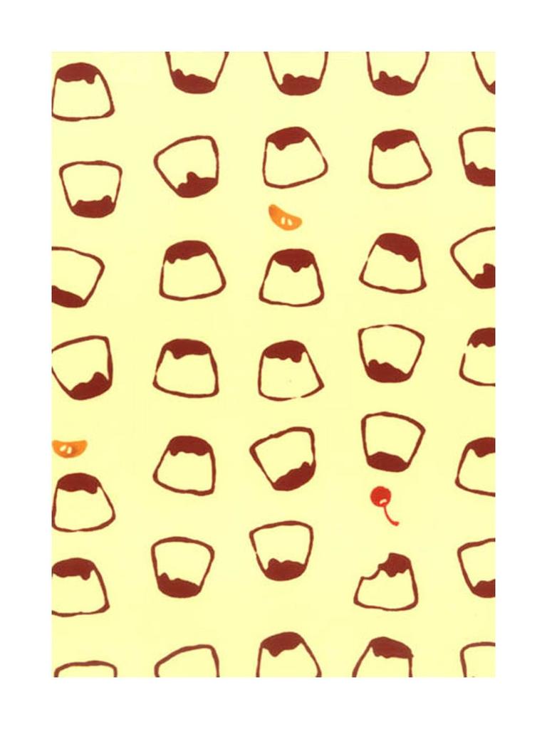 Tenugui Made In Pudding Niwa-zome (hand Towel) - Chu-sen Dyed, 100% Cotton, Japan,