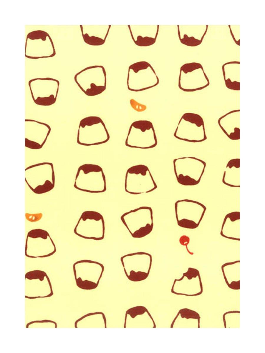 

Tenugui made in pudding Niwa-zome (hand towel) - Chu-sen dyed, 100% cotton, Japan,