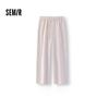 Semir Women's Loose Linen-Blend Wide-Leg Casual Pants