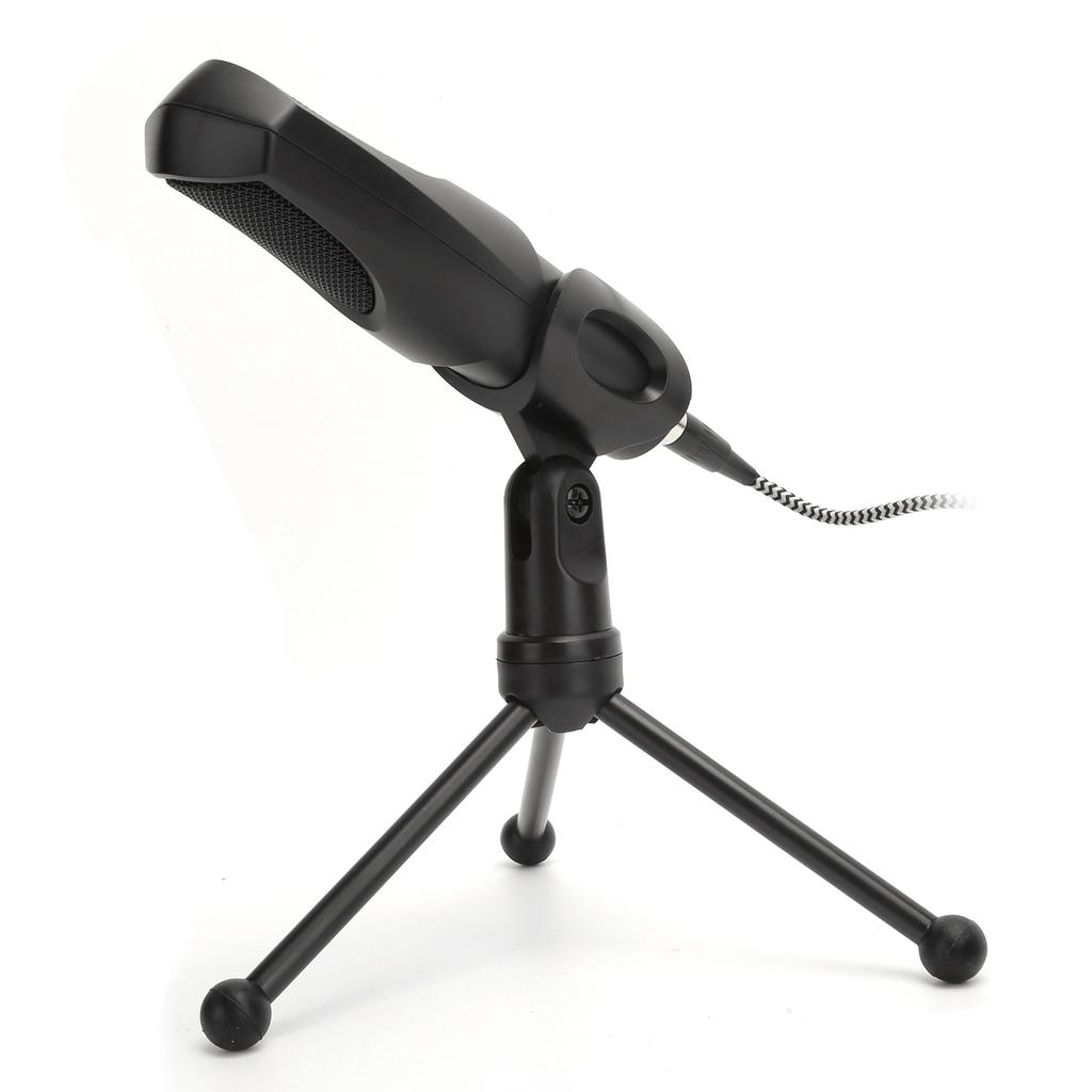 USB Condenser Microphone with Folding Tripod Stand for Laptop Voice Chat Live Broadcast