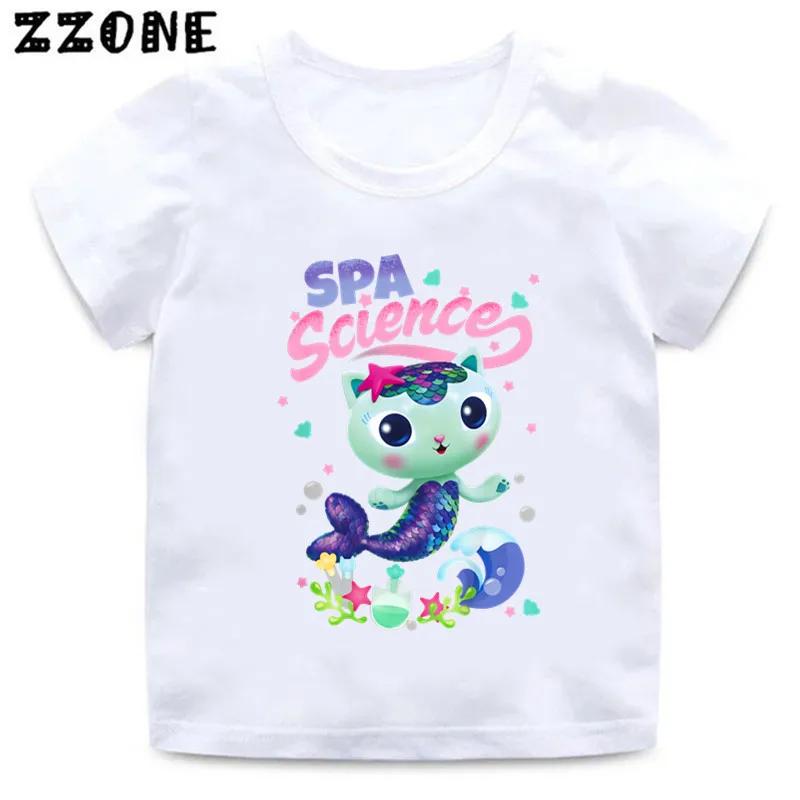 Girls Clothes Cute Gabbys Doll House Cartoon Kids Funny T-Shirts Baby Boys T Shirt Summer Short Sleeve Children Tops,ooo5456