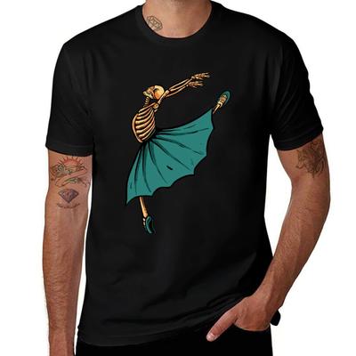 Ballerina Skeleton Dancing TShirt Lightweight Hiking TShirt