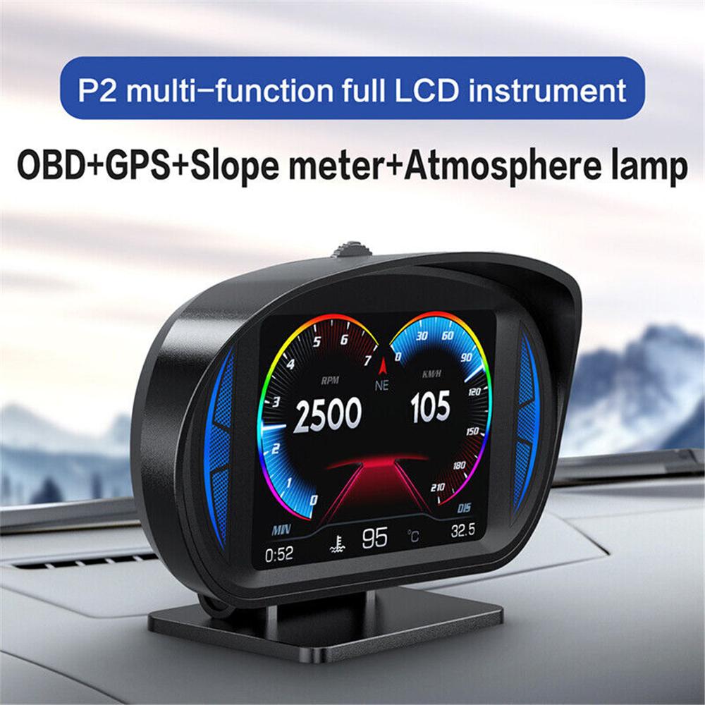 3 In Car OBD GPS HUD Digital Head Up Display Speedometer Speed Temp Alarm Gauge