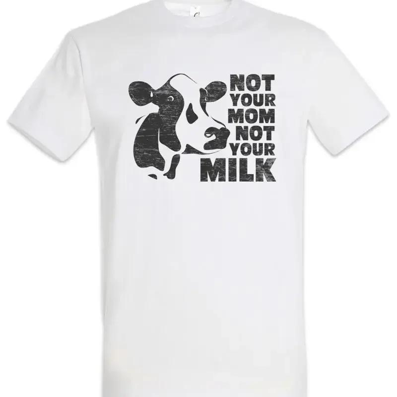 Not Your Mom Milk T Shirt Vegan Vegetarian Animal Welfare Speciesism S разноцветный
