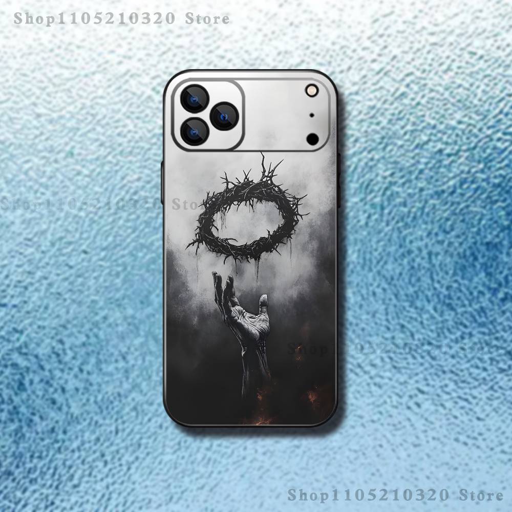 Belief Jesus Bible Phone Case For iPhone 17,16,15,14,13,12,11,Pro Max,XSX,,XR,SE,Mini,8,7,Soft Silicone Black Cover