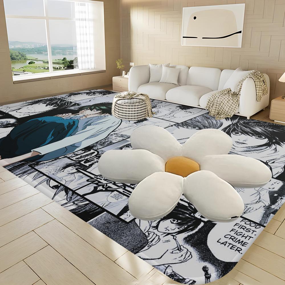 Anime Death Note Fußmatte Retro Mehrfachauswahl Wohnzimmer Küchenteppich Rutschfest Moderne Heimdekoration