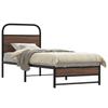 Bed Frame without Mattress 80 x 200 cm Brown Oak Effect