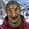 Gorro Bufanda de Esquí Divertido con Estampado 3D de Invierno para Hombres, para Deportes al Aire Libre