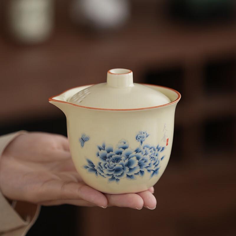 Nordic Ceramic Peony Tea Set
