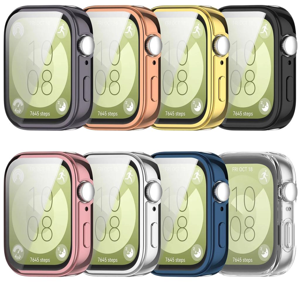 Full Protective Case Cover Shell For Huawei Watch Fit 3 Protector Replacement Accessories Frame Cases 360 TPU Screen Protective