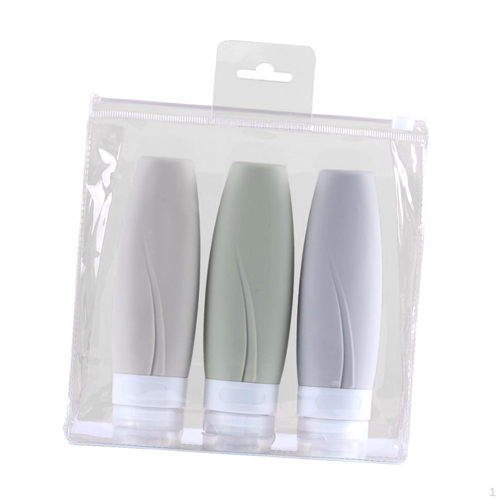 

3 шт. Силиконовые дорожные бутылки, контейнер для туалетных принадлежностей, многоразовые переносные наборы для хранения шампуня styles B