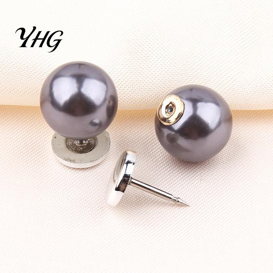 Quick Fix Buttons for Sewing 5Pcs Fake Pearl Clothing, Removable Decorative Brooch Pins, No Clothes Fixing Clips Necklines Sew Safety Pins Shirt
