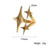 Niche Design Star Stainless Steel Ring Ins Simple Cold Wind Personality Gold-plated Index Finger Ring