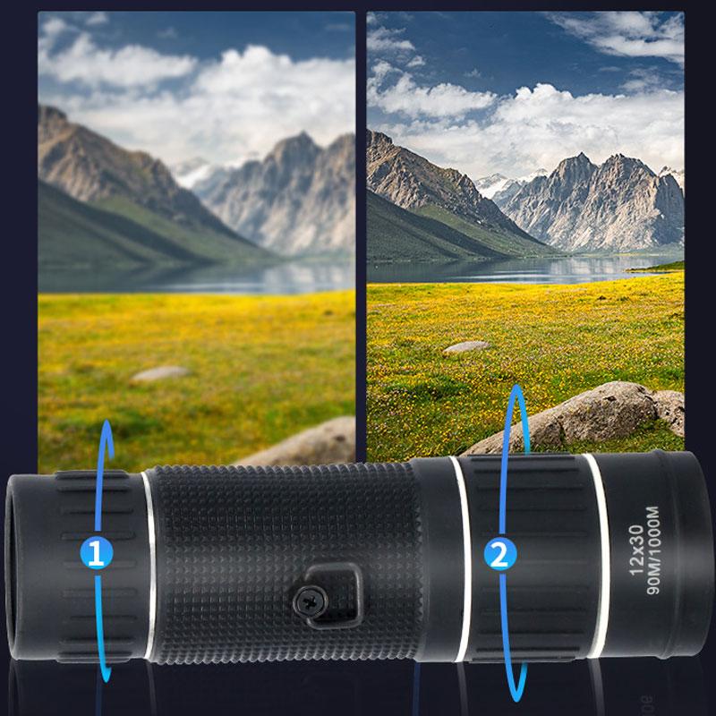 Monocular Pocket Telescope Waterproof For Outdoor Camping Travel