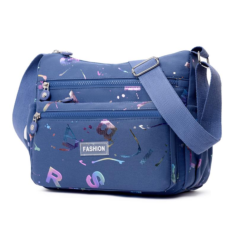 Vícevrstvý tisk Dámská taška přes rameno Módní taška Messenger Voděodolná nylonová taška Oxford Crossbody Kabelky Kabelky Velké tašky