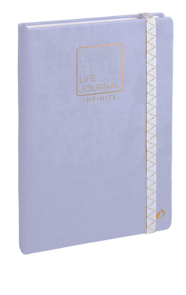 Quo Vadis Life Journal Infinite A5 224 Páginas Capa Dura em Couro Sintético Lavanda qv2371010