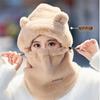 Fashion Windproof Balaclava Hat Warm Cute Bear Ear Protection Cap Cold Proof Pullover Hats Winter