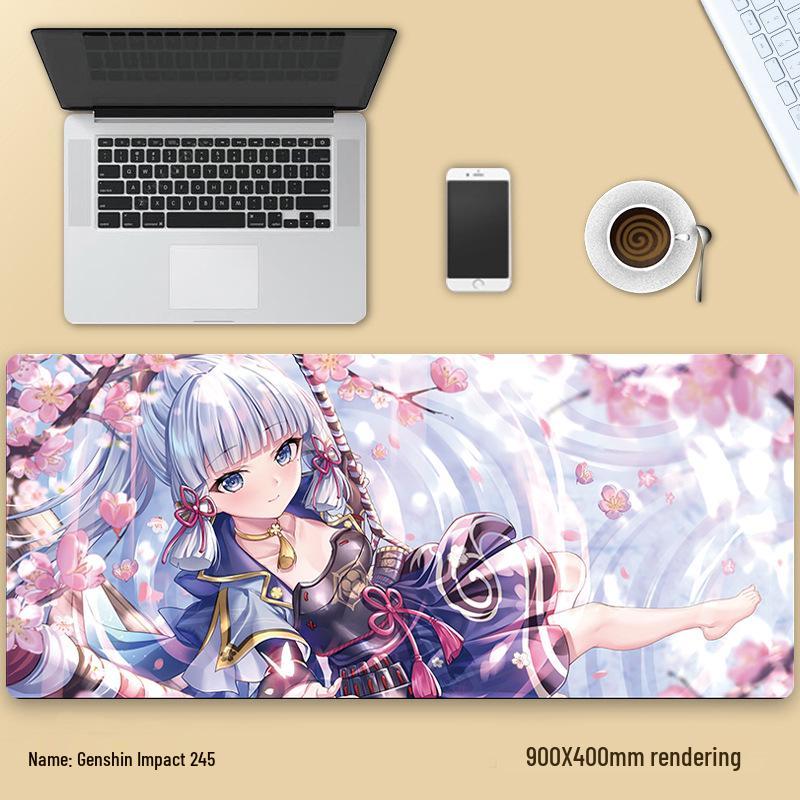 Extra velká podložka pod myš Genshin Impact Venti - Zesílená anime podložka pod klávesnici