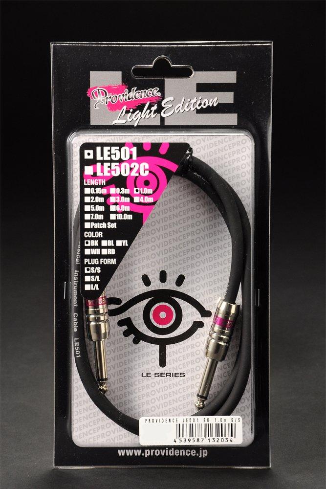 

Экранированный кабель Providence LE501, 1,0 м, штекер SS, черный