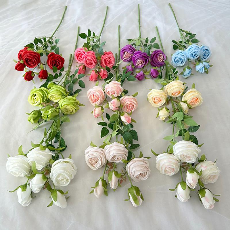 Flower Artificial Mini Rose Wedding Hotel Restaurant Desktop Decoration Ornament