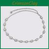 Gold Silver Pearl Waist Belt With Floral Design For Elegant Women Gift Idea
