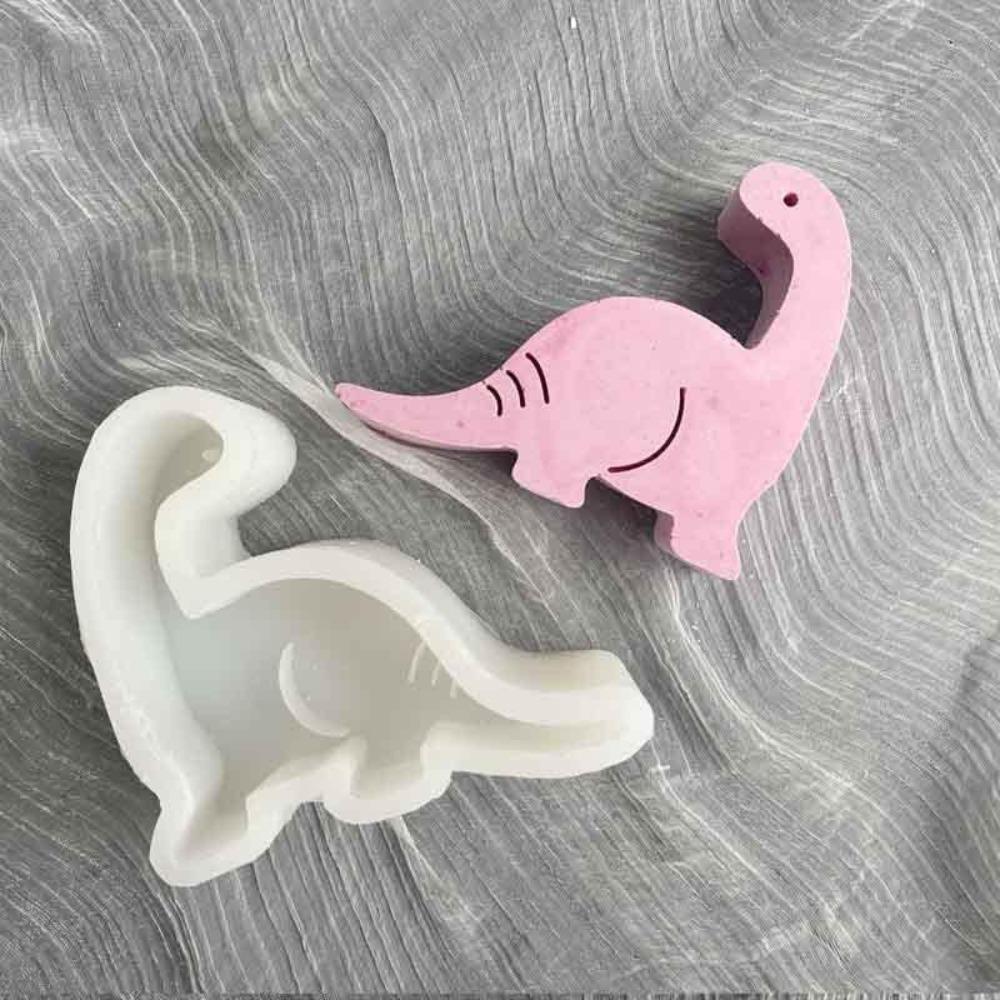 Silicone Dinosaur Shape Car Freshie Silicone Mould White Cute Silicone Mould   Decoration,Pendant
