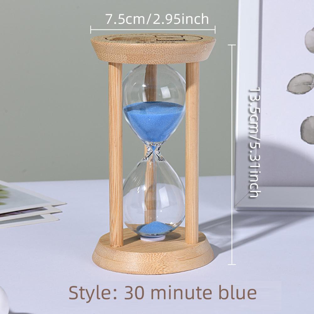 1 SZTUKA 3/5/10/15/30 Minut Drewniany Klepsydra Timer Domowy Salon Dekoracja Biurka Prezent Urodzinowy dla Dzieci Przenośna Klepsydra Piaskowa