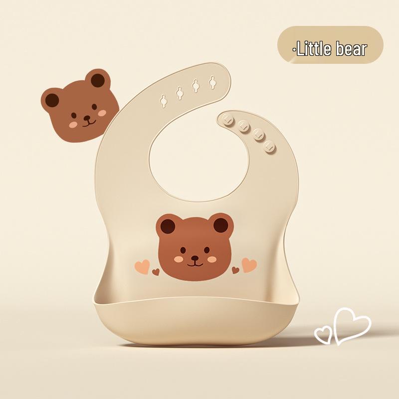 Waterproof Silicone Baby Feeding Bib - Oil-Proof for Infants and Toddlers