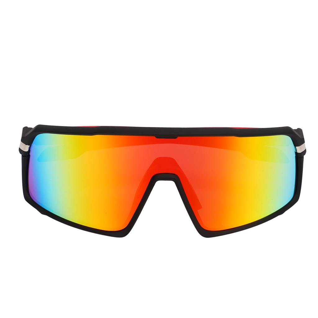 Polarized Cycling Glasses Sports Sunglasses TR90 UV Protection Sunglasses for Outdoor Fishing 818 Coating Black Red