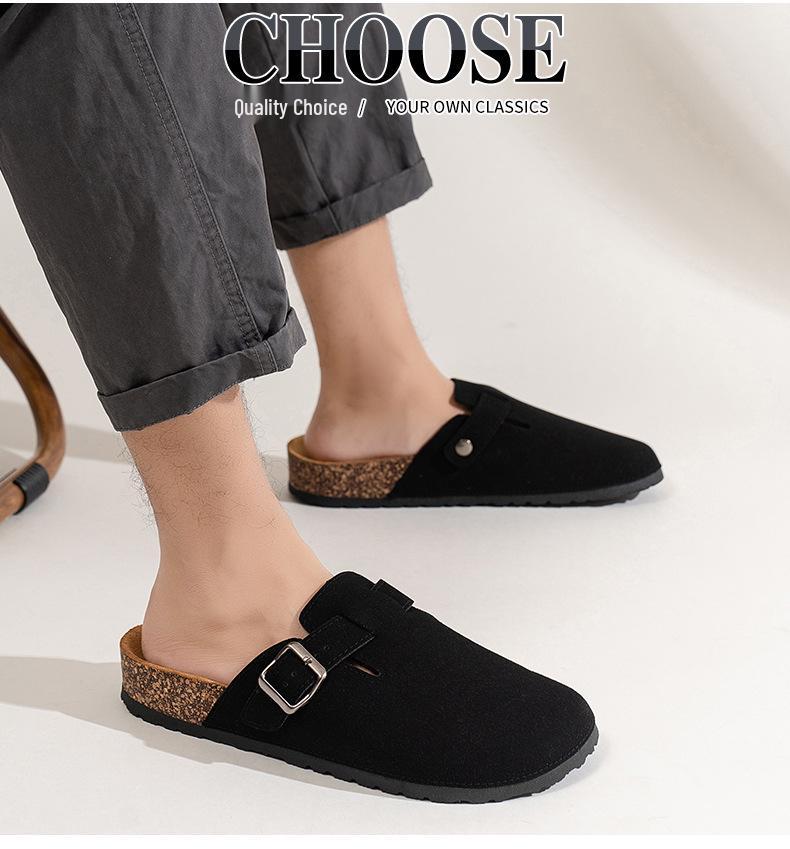 Grenzüberschreitende Bokeng Herren Trendige Dicksohlen-Slipper: Komfort Strand- & Outdoor Halbsandalen für Paare