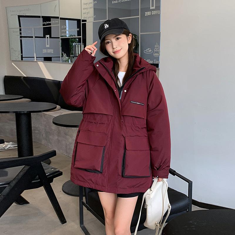 

Outdoor 3-in-1 Hooded Down Jacket Short Windproof Oversized XXL