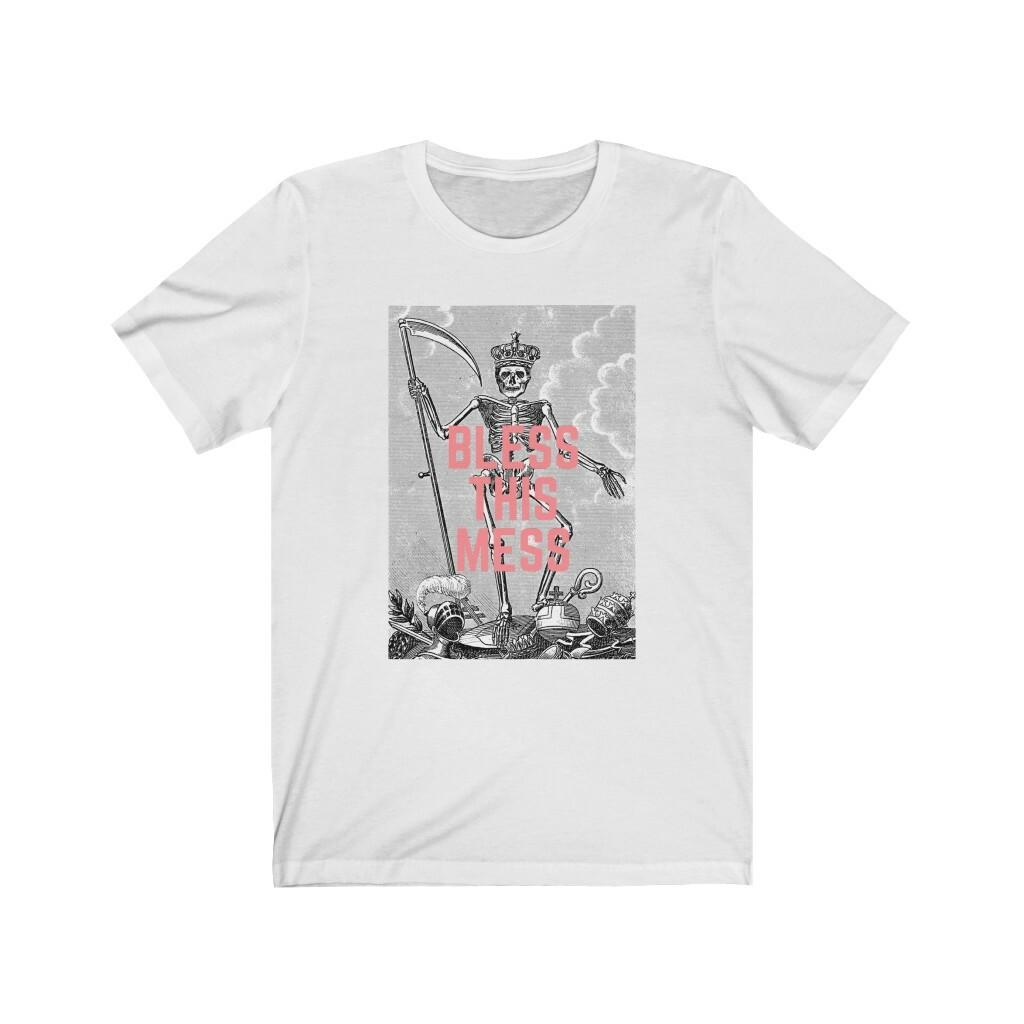 Bless This Mess Tee Shirt - Vintage Death Illustration S разноцветный