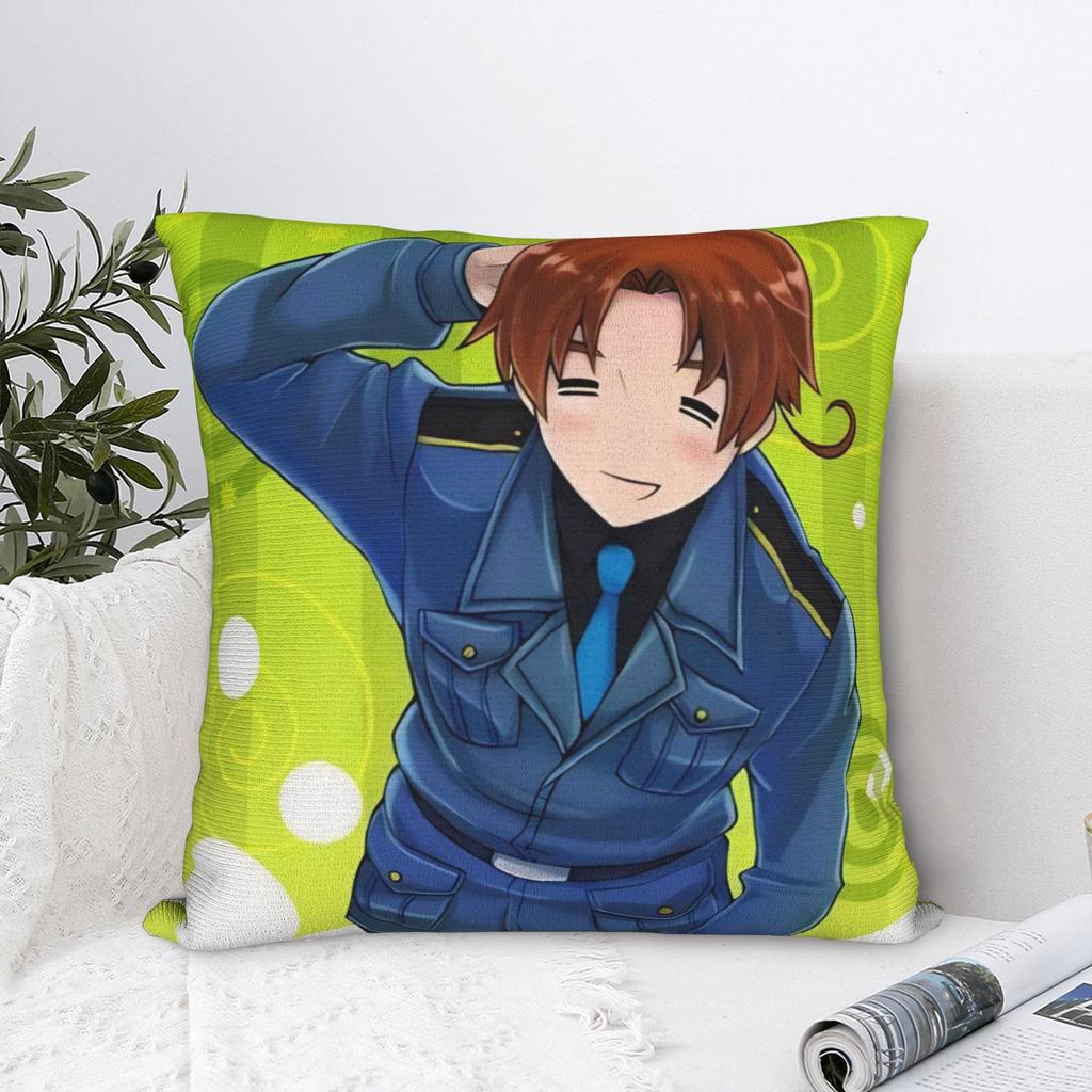 Hetalia Axis Powers Anime Pillow Covers Merch Printed Cushion Cover Decorations  Pillow Case Cover Home Multiple Sizes