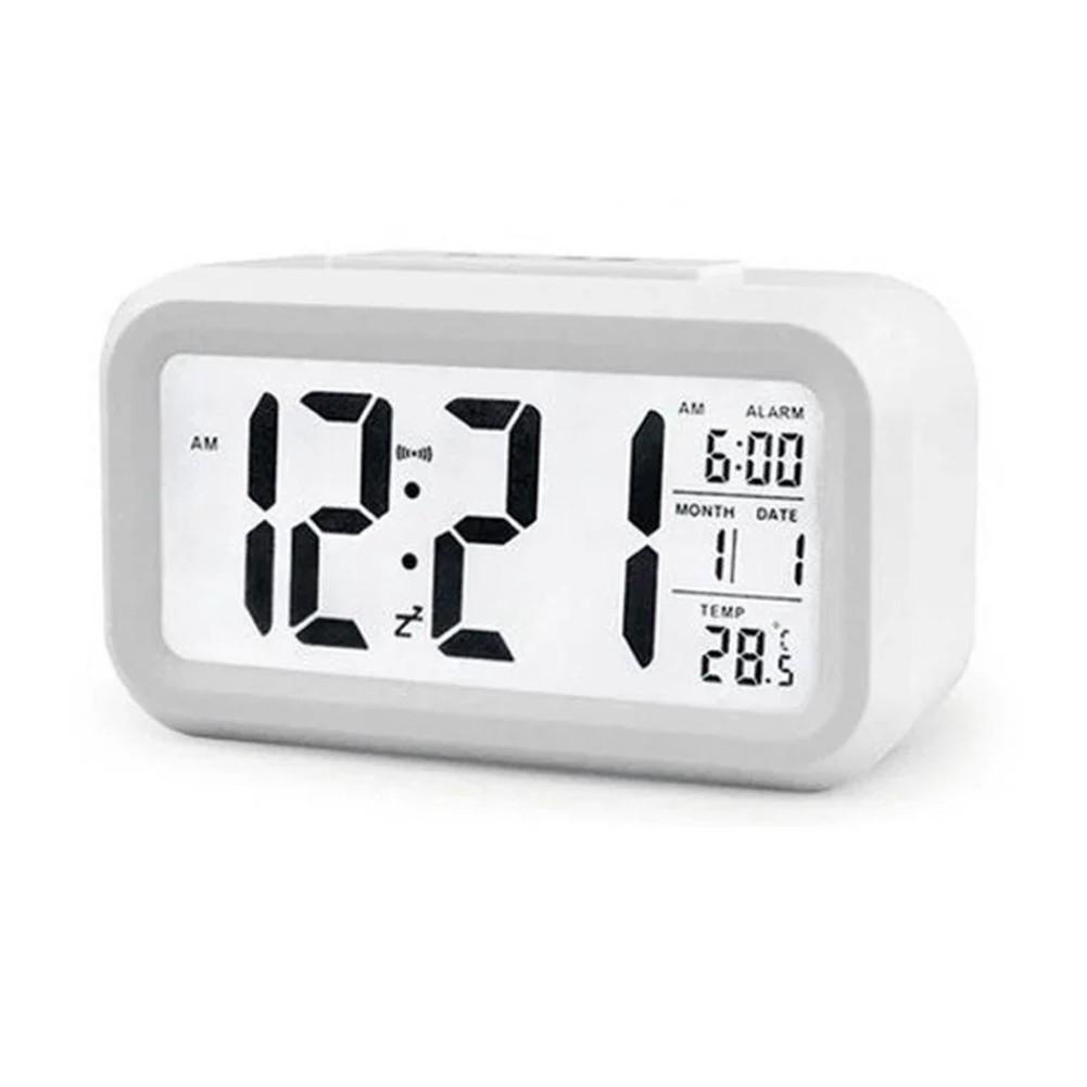 

Цифровой будильник Умный ночник Компактный дизайн White