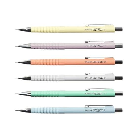 Retorico Mechanical Pencil 0.3mm HB [Green] NS203R#29 Retro Pop Design Lead Break Prevention Function