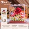 Music Flower Box Compatible Building Blocks Bouquet: Sunflower & Carnation Toy for Children and Teachers