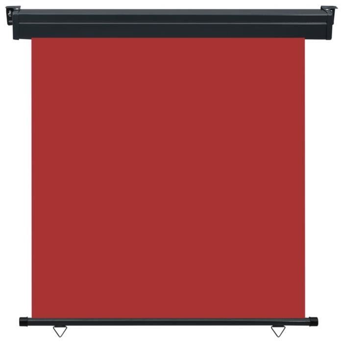 VidaXL Auvent latéral de balcon 170x250 cm Rouge
