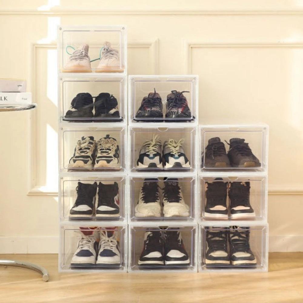 Transparent Storage Box Acrylic Shoe Cabinet New Basketball Shoe Box Household Dormitory