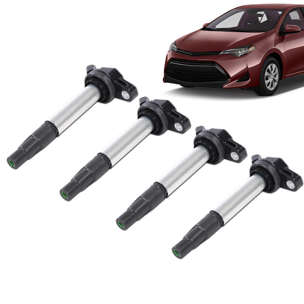 90919-02258 1/4PCS New Ignition Coils Denso For Toyota Corolla ZRE152 Prius Matrix 2009 Scion IM xD 1.8L C-HR 9091902258