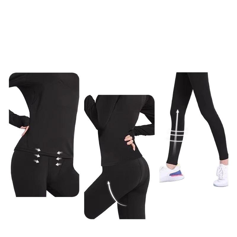 Women's Quick-Dry Thermal Underwear Set for Outdoor Sports, Mountain Climbing, and Winter Cold Protection