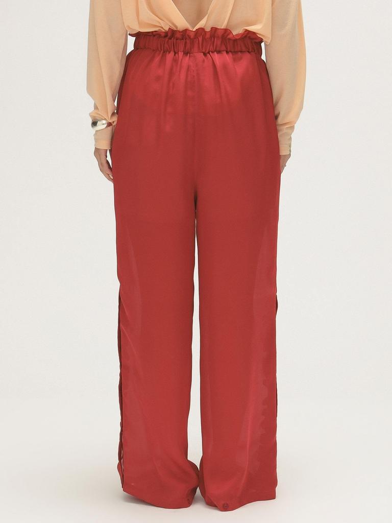 Beams Boy Maturely Snap Easy Work Pants, Women's, Red 0